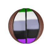 Falling Genderqueer Pride Flag Mini Basketball (Vertikal)