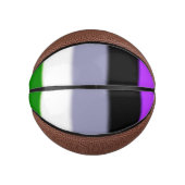 Falling Genderqueer Pride Flag Mini Basketball (Vorderseite)