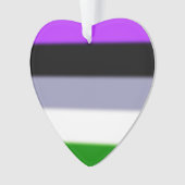 Falling Genderqueer Pride Flag Ornament (Vorderseite)