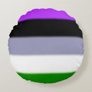 Falling Genderqueer Pride Flag Rundes Kissen