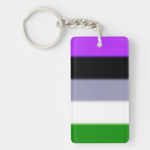 Falling Genderqueer Pride Flag Schlüsselanhänger