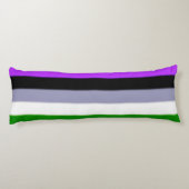 Falling Genderqueer Pride Flag Seitenschläferkissen (Rückseite)