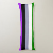 Falling Genderqueer Pride Flag Seitenschläferkissen (Rückseite (Vertikal))