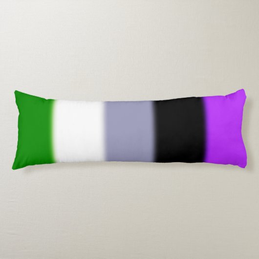 Falling Genderqueer Pride Flag Seitenschläferkissen (Vorderseite)