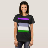 Falling Genderqueer Pride Flag T-Shirt (Vorne ganz)