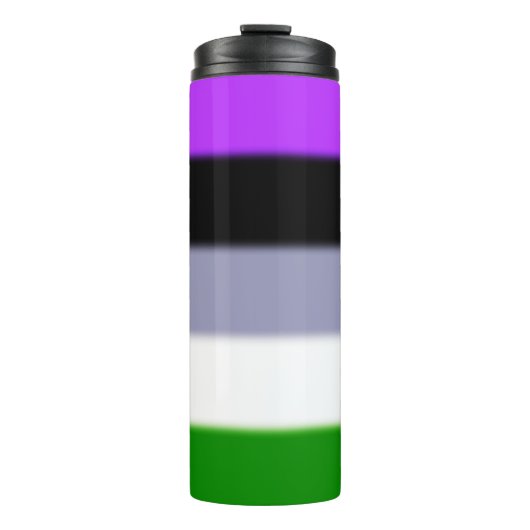 Falling Genderqueer Pride Flag Thermosbecher (Vorderseite)