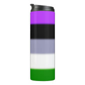 Falling Genderqueer Pride Flag Thermosbecher (Nach rechts gedreht)