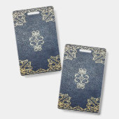 Falling Gilded Gold and Blue Ausweis (Vorder- & Rückseite)