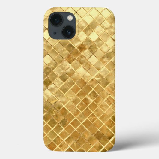 Falling Golden Checkerboard Case-Mate iPhone Hülle (Rückseite)