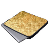 Falling Golden Checkerboard Laptopschutzhülle (Vorne Knopf)