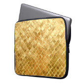 Falling Golden Checkerboard Laptopschutzhülle (Vorderseite Links)