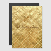 Falling Golden Checkerboard Magnetkarte (Vorne/Hinten)
