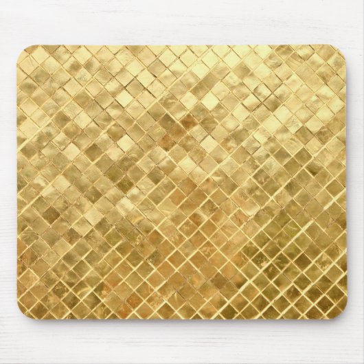 Falling Golden Checkerboard Mousepad (Vorne)