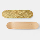 Falling Golden Checkerboard Skateboard (Horizontal)