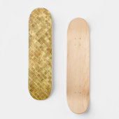 Falling Golden Checkerboard Skateboard (Vorderseite)