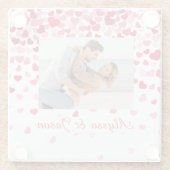 Falling Hearts Love  Glasuntersetzer (Rückseite)