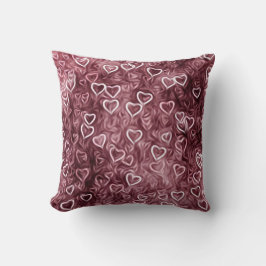 Falling Hearts - Red Kissen