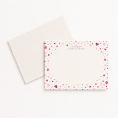 Falling Hearts Stationery Note Card Einladung