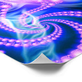 Falling In (cool) - Psychedelisches Fraktal Poster (Ecke)