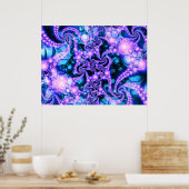 Falling In (cool) - Psychedelisches Fraktal Poster (Küche)