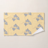 Falling Leaves Creme Badhandtuch Set (Handtuch)