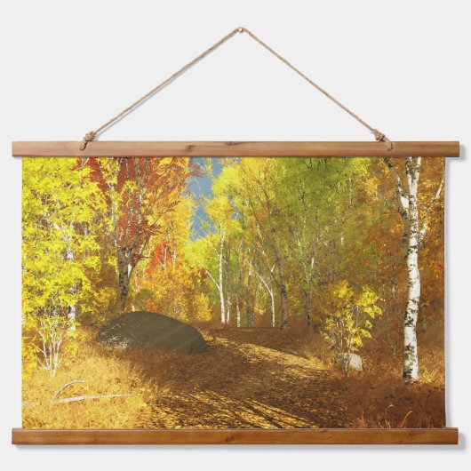 Falling Light Tapestry Wandteppich Mit Holzrahmen (Vorne)
