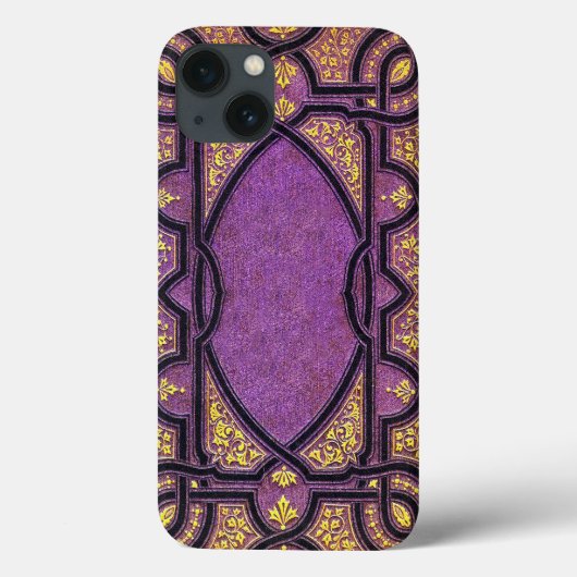 Falling Lila- & Goldweine Buchdecke Case-Mate iPhone Hülle (Rückseite)