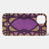 Falling Lila- & Goldweine Buchdecke Case-Mate iPhone Hülle (Rückseite (Horizontal))