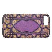 Falling Lila- & Goldweine Buchdecke Case-Mate iPhone Hülle (Rückseite (Horizontal))