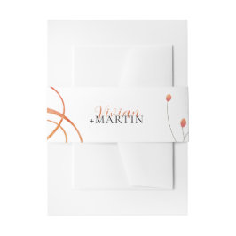 Falling Melody Poetic Wedding Einladungsbanderole