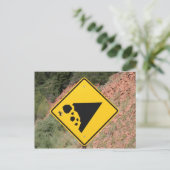 Falling Moose Postcard Postkarte (Stehend Vorderseite)