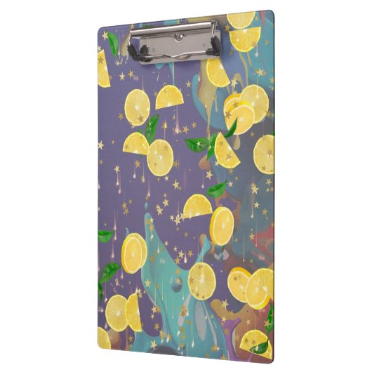 Falling oranges Clipboard Klemmbrett (Links)