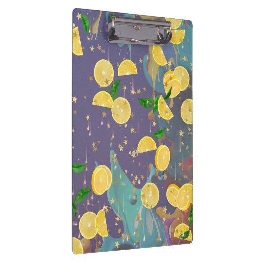 Falling oranges Clipboard Klemmbrett (Rechts)