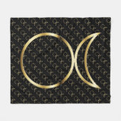 Falling Pagan Horned God Symbol Fleecedecke (Vorderseite (Horizontal))