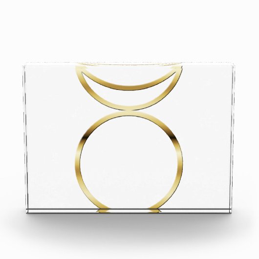 Falling Pagan Horned God Symbol Fotoblock (Vorderseite)