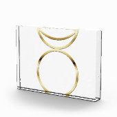 Falling Pagan Horned God Symbol Fotoblock (Rechts)