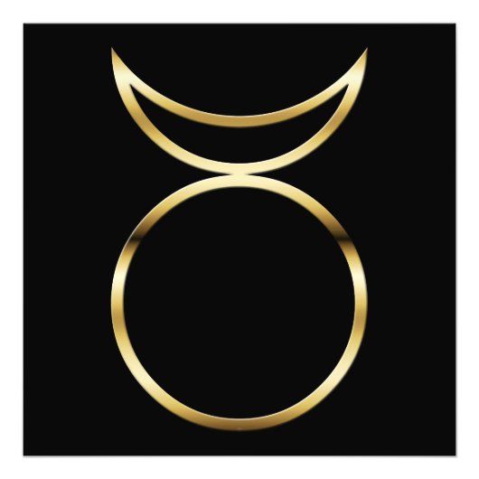 Falling Pagan Horned God Symbol Fotodruck (Vorne)