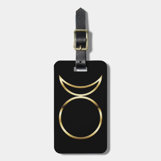 Falling Pagan Horned God Symbol Gepäckanhänger (Vorderseite vertikal)