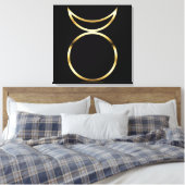Falling Pagan Horned God Symbol Leinwanddruck (Insitu (Schlafzimmer))