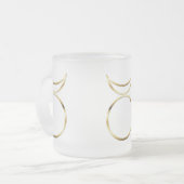 Falling Pagan Horned God Symbol Mattglastasse (Vorderseite Links)