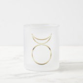 Falling Pagan Horned God Symbol Mattglastasse (Mittel)