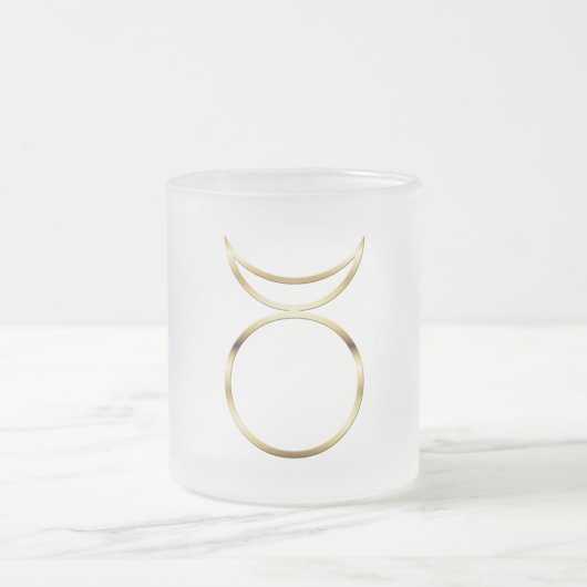 Falling Pagan Horned God Symbol Mattglastasse (Mittel)