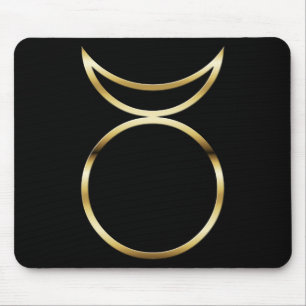 Falling Pagan Horned God Symbol Mousepad