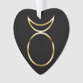 Falling Pagan Horned God Symbol Ornament (Vorderseite)
