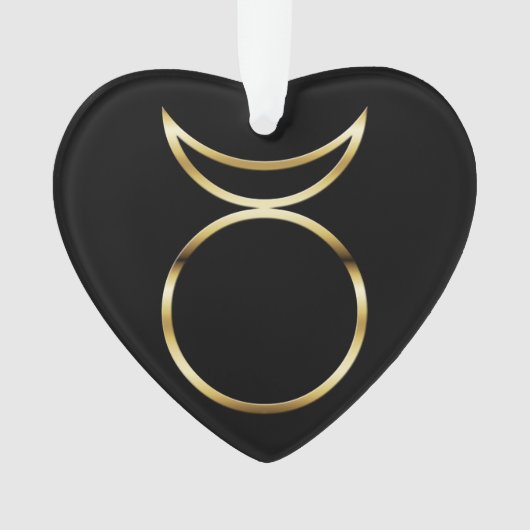 Falling Pagan Horned God Symbol Ornament (Vorderseite)