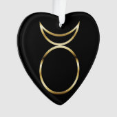 Falling Pagan Horned God Symbol Ornament (Vorderseite)