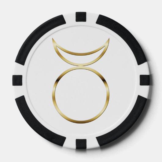 Falling Pagan Horned God Symbol Pokerchips (Vorderseite)