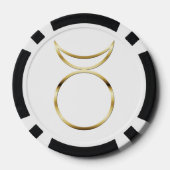 Falling Pagan Horned God Symbol Pokerchips (Rückseite)