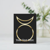 Falling Pagan Horned God Symbol Postkarte (Stehend Vorderseite)