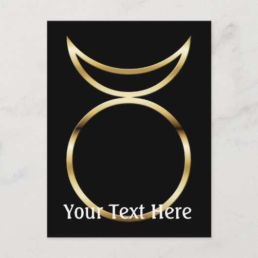 Falling Pagan Horned God Symbol Postkarte (Vorderseite)